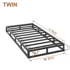 Heavy Duty Box Spring Foundation | 5", 7" & 9" High Metal Frame with Fabric Cover, Easy Assembly – Twin, Full, King
