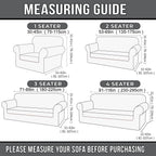 Spandex Stretch Sofa Cover Non-Slip Washable Couch Slipcover for 1 2 3 Seater Elastic Furniture Protector Pet & Kid Friendly Living Room Bedroom Home Decor
