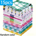 Reusable Kitchen Dishcloths Set of 15 – Soft Absorbent Cleaning Cloths, Quick-Dry Scrubbing Wipes for Kitchen, Household Dish Towels