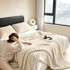 Soft Plush Throw Blanket – Thick Warm Fuzzy Cozy Blanket for Couch, Bed, Office & Travel | 4 Sizes, 4 Colors | Great for Gifts & Room Decor