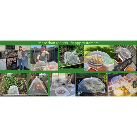 Foldable Pop-Up Food Cover Umbrella Tent with Screen Net Plate Protector 3 Pack Bug Shield for Outdoor Picnic BBQ Camping No Assembly Required White