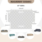 L-Shape Sectional Sofa Cover Non-Slip Machine Washable Chaise Lounge Slipcover Pet-Friendly Loveseat 3-Seater Right Chaise 9 Colors