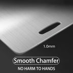 Stainless Steel Cutting Board Set 3 Piece – Rust-Resistant BPA-Free Durable Kitchen Prep Boards, Easy to Clean Space-Saving Nested Set for Food Preparation