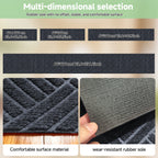 Hallway Runner Rug Non-Slip Vintage Diamond Pattern Machine Washable Rubber Backed – Kitchen, Entryway & Living Room Runner, 5 Sizes, Dark Gray & Dark Red