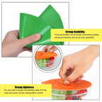 7-Pack Silicone Lids with 5 Sizes – Reusable Microwave Splatter Cover for Bowls, Cups, Pots & Pans | Heat Resistant, Dishwasher Safe, BPA Free