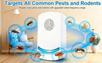 Ultrasonic Pest Repeller 8-Pack 2025 Upgraded Plug-In Repellent for Mosquitoes Cockroaches Mice Fleas Ants Rodents Chemical-Free for Home Farm Kitchen Office Restaurant Apartment