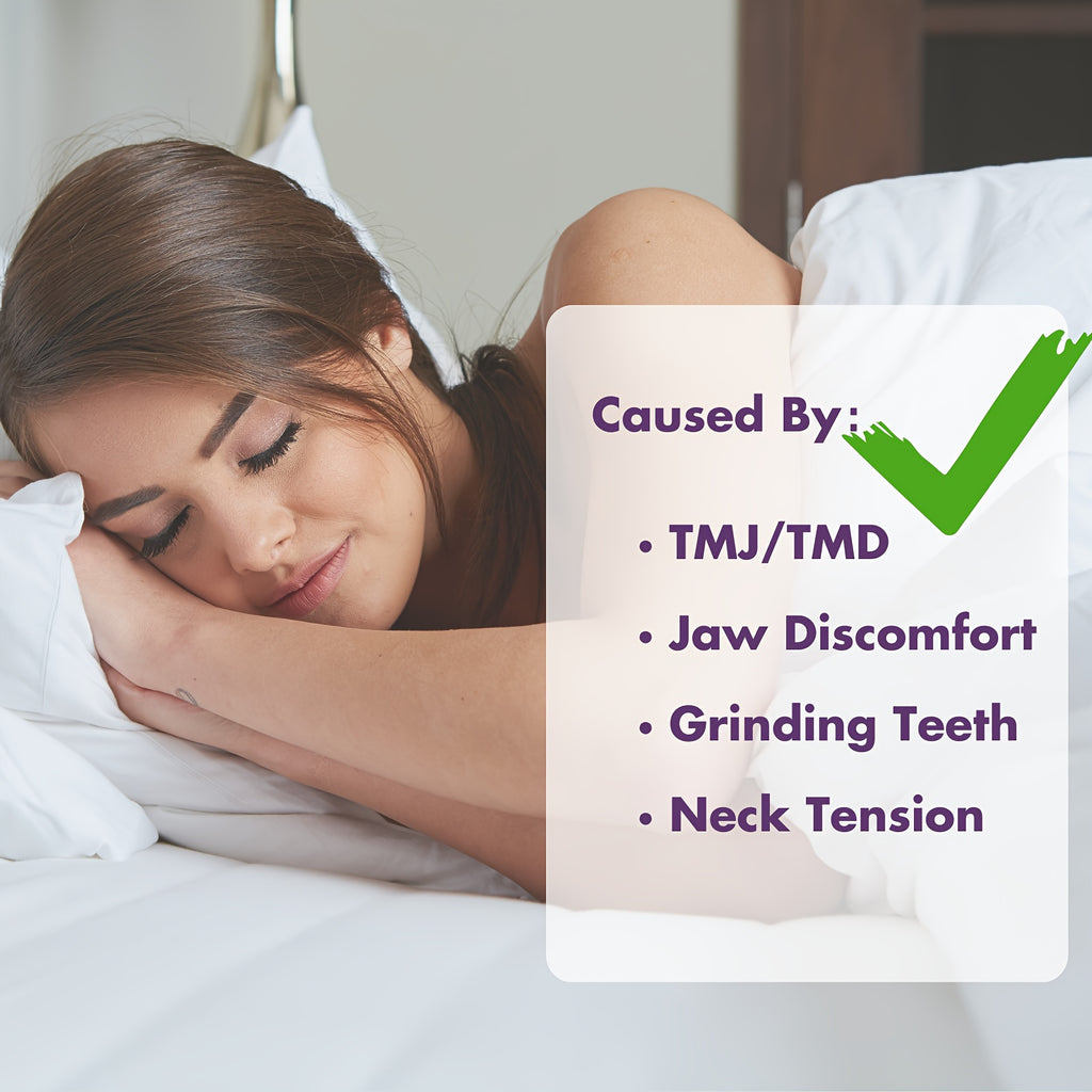 TMJ Jaw Massager with Vibration & Heating – Ergonomic Multi-Needle Design for Jaw & Neck Relief, Teeth Grinding & Clenching, Portable Holiday Gift