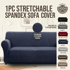 Elastic Stretch Sofa Cover Spandex – Non-Slip Couch Slipcover, Pet-Friendly, Machine Washable, All-Season, 7 Colors, 1/2/3 Seater, Living Room Bedroom Office Home Decor