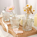 Glass Bud Vases Bulk Set 64 Pieces Multi-Size – Clear Flower Vases for Wedding Centerpieces, Home Table Decor & Bridal Party