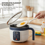 Rice Cooker with Pre-Set Timer & Auto Keep Warm - Non-Stick One-Button Rice Maker with Steaming Rack Option, Easy-to-Use Compact Rice Cooker for Home, Dorm & Family Cooking