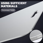 Stainless Steel Cutting Board Set 3 Piece - Dual-Sided SUS304 Metal Chopping Boards Non-Stick Rust-Resistant BPA-Free Portable for Kitchen Camping Picnic, Meat Fruit Vegetables