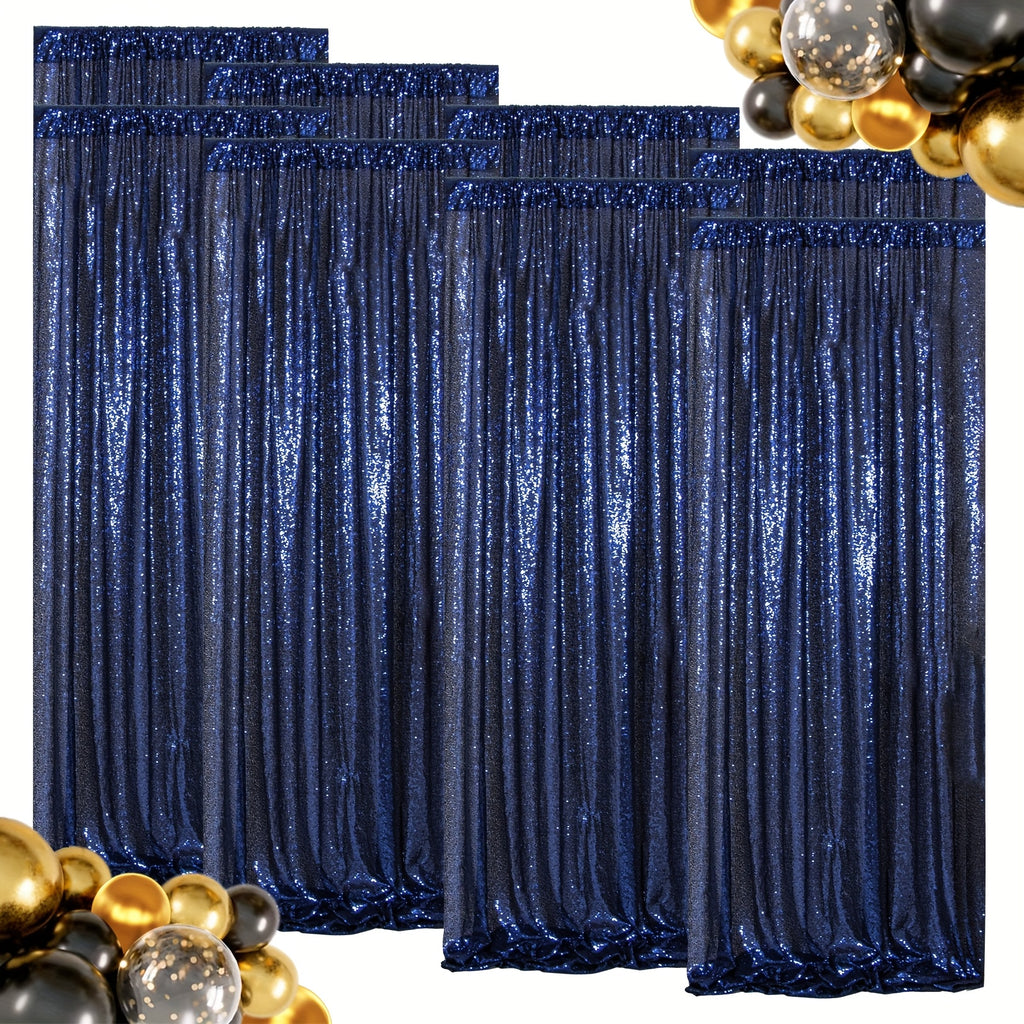 Sequin Backdrop Curtains – Glitter Party & Wedding Background Panels, 2ft×8ft per Panel, 4/6/8 Panel Sets, 29 Colors for Birthday, Stage, Bridal & Event Decor