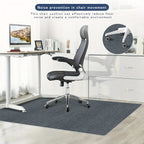 Office Chair Mat Floor Protector – Anti-Slip Desk Chair Rug Pad for Carpet & Hardwood Floors, 3 Sizes, Black, Brown & Dark Gray