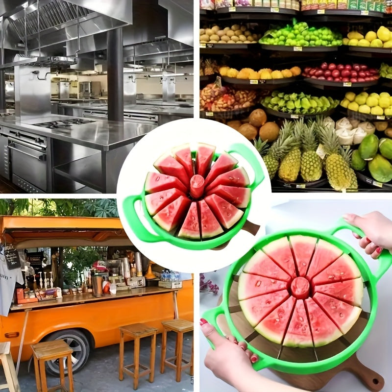 Watermelon Cutter Stainless Steel - Creative Reusable Fruit Separator Slicer Tool for Easy Cutting, Serving & Kitchen Prep