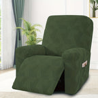 1 Seat Sofa Slipcover Stretch Recliner Cover Elastic Armchair Slipcover Washable Spandex Couch Cover with Pocket for Living Room Office Home - 5 Colors Dark Gray Beige Coffee Green Navy Blue