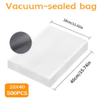 Vacuum Sealer Bags 500pcs BPA-Free Food Storage Bags 7 Sizes – Co-Extruded Reusable Vacuum Seal Bags Compatible with Most Vacuum Sealers