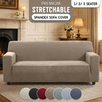 Luxury Spandex Sofa Cover Anti-Slip – Wrinkle-Free Elastic Couch Slipcover, Pet & Scratch-Proof, Machine Washable, All-Season, 7 Colors, 1/2/3 Seater, Living Room Home Decor