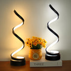 Spiral Adjustable Desk Lamp Vintage Style with Dimmable Warm Light, 3 Color Modes 10 Brightness Settings, Space-Saving Table Lamp for Bedroom Study & Living Room, 12V Safe Low Voltage, Gift for Friends & Family
