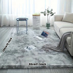 Tie-Dye Plush Fluffy Area Rug for Living Room Bedroom – Soft Non-Slip Indoor Carpet, Water-Absorbent Luxury Shaggy Mat, Modern Home Decor, Multiple Sizes