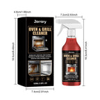 Stove & Oven Foam Cleaner Spray 3.38oz, Multi-Purpose Citric Acid Formula Removes Kitchen Grease & Stains, Deodorizing Non-Toxic Unscented Cleaner for Stoves, Ovens & Stainless Steel Appliances