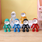 LED Robot Night Light Mini Cute Cartoon Desk Lamp Desktop Decoration for Kids Bedroom Office Holiday Birthday Gift