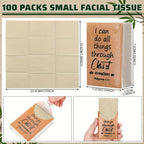 Pocket Tissues 50 Pack Bulk 500 Sheets, 3-Ply Mini Travel Size Individual Tissue Packs for Party Favors, Religious Events, Weddings, Purse & Everyday On-the-Go Use