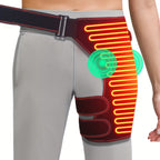 Vibrating Heated Hip Massager Pad – USB Electric Heat Therapy with 3 Temperature Settings & Timer for Hips, Thighs & Buttock Relief, Size S/M, Black