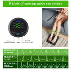 EMS TENS Massage Pad Muscle Stimulator 6 Modes 18 Intensity Grades Rechargeable Portable – Electric Nerve Stimulator for Pain Relief & Muscle Recovery, Holiday Gift