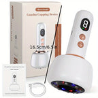 Rechargeable Handheld Body Beauty Massager with 9 Vibration Modes & Suction, USB Charging Electric Massager for Legs, Arms & Belly, Skin Glowing & Full Body Muscle Relaxation, Gift for Women & Men