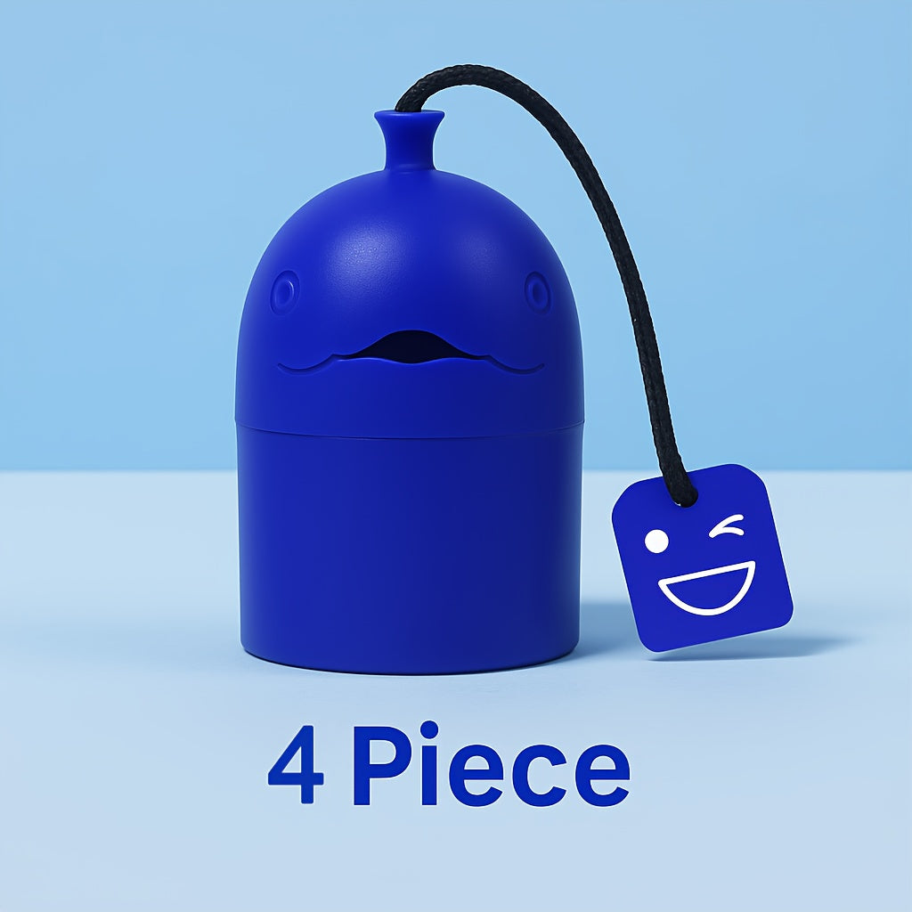 Cute Whale Toilet Tank Cleaner – Automatic Blue Freshener & Deodorizer Tablets, 1200 Flushes, Pine Scent, Fun Bathroom Accessory for Ceramic Toilets – Drop-In Tank Toilet Cleaning Tablet