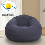 Large Bean Bag Chair Inflatable Lounge Sofa – Soft Comfortable Lazy Seat Tatami Floor Chair for Living Room Office Outdoor Camping, Multiple Colors