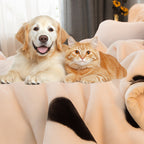 Extra Large Thickened Raschel Throw Blanket Double Layer Ultra Soft All Season Machine Washable Animal Theme Decor 7 Colors 2 Sizes
