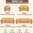 Sofa Slipcover with Skirt – Stretch Jacquard Full Coverage Couch Cover, Pet Proof Non-Slip Machine Washable, Fits 1 2 3 4 Seater Sofa for Living Room Bedroom, All Season Furniture Protector