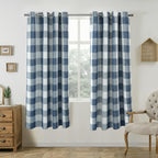 Buffalo Plaid Blackout Curtains Farmhouse Thermal Insulated Drapes | Room Darkening Window Panels for Bedroom Dining Room, 9 Colors 14 Sizes, Single or 2-Panel Set