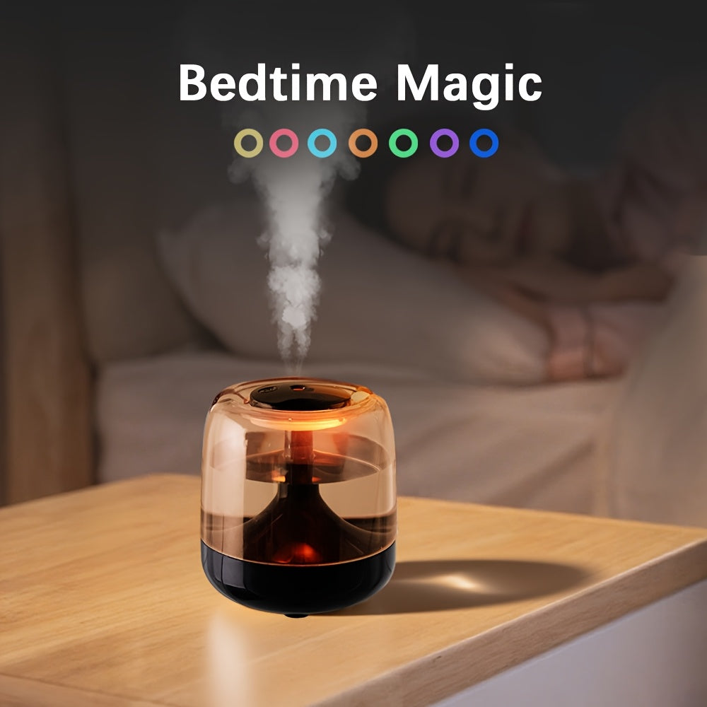 Cool Mist Humidifier Essential Oil Diffuser 21.98oz Large Capacity with Color Night Light USB Portable Bedroom Humidifier