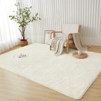 Shaggy Plush Area Rug Soft Non-Slip Fluffy Floor Carpet for Living Room Bedroom Bedside 6 Colors 4 Sizes