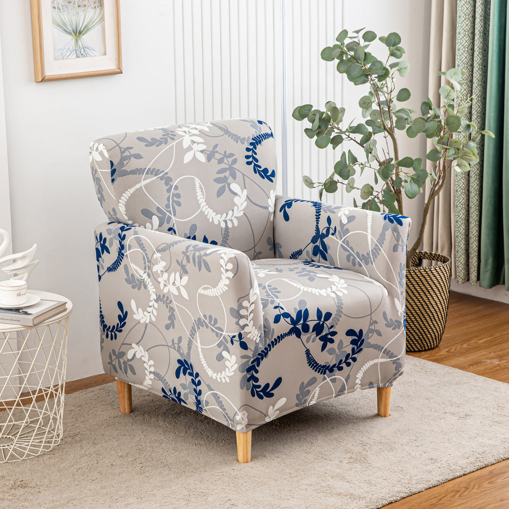 Stretch Armchair Slipcover 1pc - Mid Century Modern Accent Chair Cover with Arms Soft Furniture Protector for Living Room Office Reception Reading Machine Washable