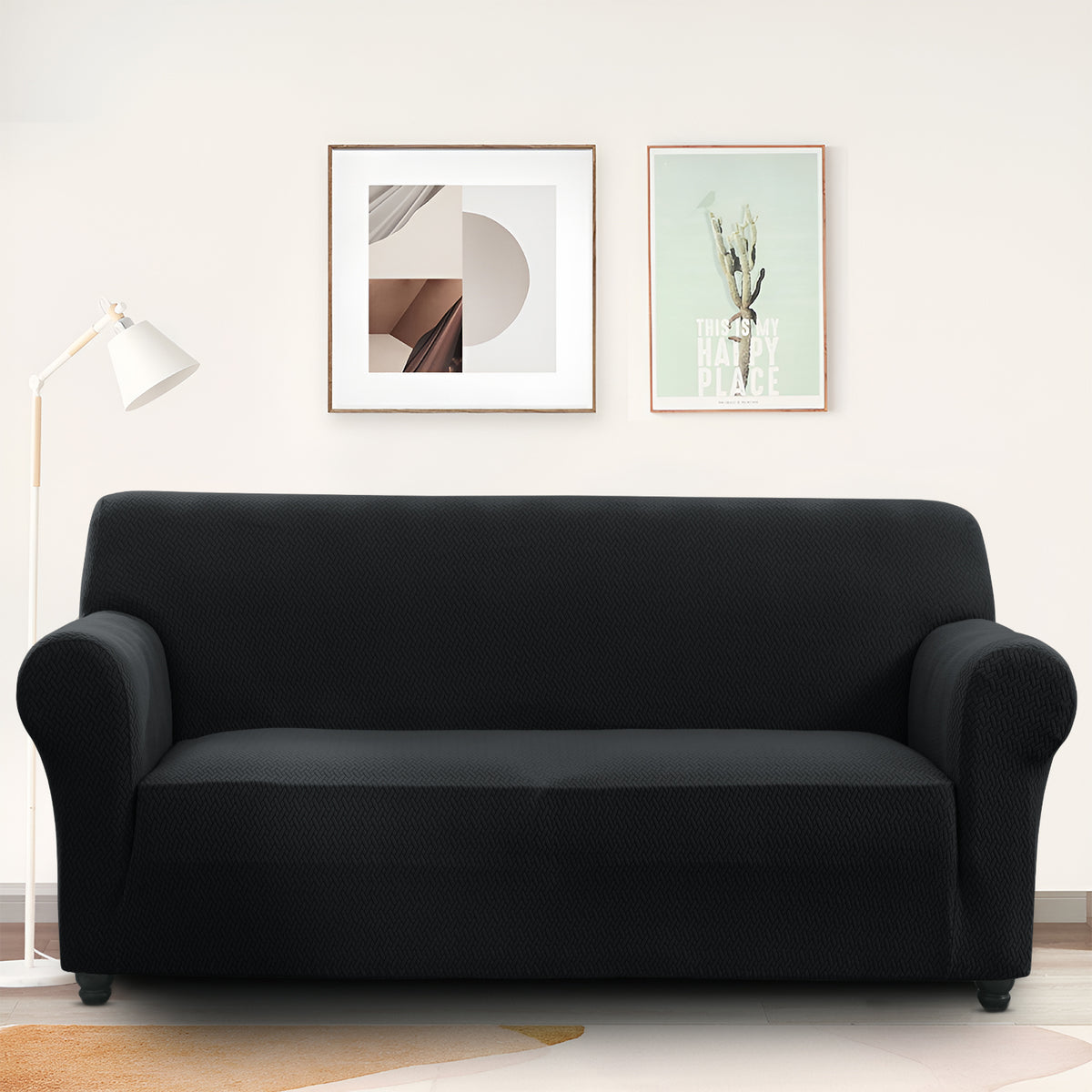 Elastic Stretch Sofa Cover Spandex – Non-Slip Couch Slipcover, Pet-Friendly, Machine Washable, All-Season, 7 Colors, 1/2/3 Seater, Living Room Bedroom Office Home Decor