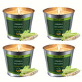 Citronella Candles Outdoor Set 4pcs 6oz Each 128 Hours Total Burn Time – Long-Lasting Mosquito Repellent Candles for Patio, BBQ, Camping, Garden, Yard & Deck, Perfect Father’s Day Gift