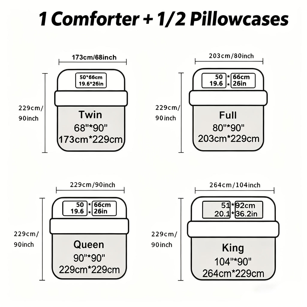 Quilt Set 3 Piece Lightweight Breathable Comforter with Pillowcases - Diamond Pattern Ultra-Fine Fiber Soft Bedding Set 42 Colors Twin Queen King Pinch Pleat