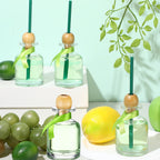 Mini Shot Glass Bottles 24pcs with Cork & Straw - 1.7oz 50ml Clear Glass Patron-Style Bottles with Ribbon, Reusable Party Favors for Wedding, Bridal Shower & Celebrations