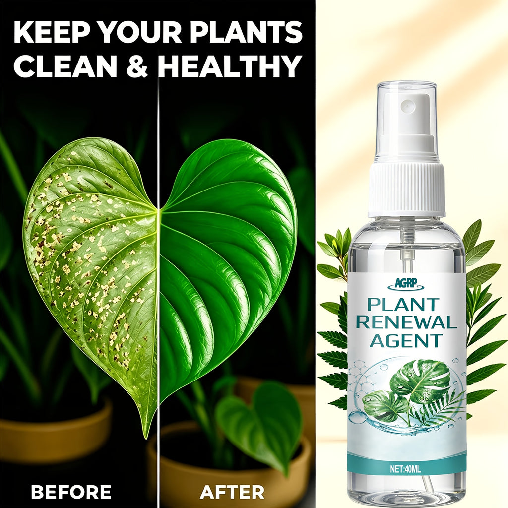 Plant Leaf Shine Spray 40ml – Removes Dust & Yellow, Restores Natural Gloss for Indoor & Outdoor Potted Plants