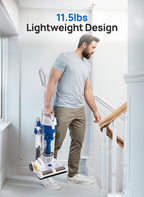 Vacmaster Upright Bagless Vacuum Cleaner 20ft Cord 13in Cleaning Path Powerful Suction for Carpet Hard Floor Pet Hair