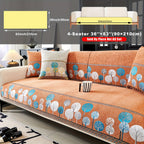 Bohemian Chenille Sofa Cover Tree Embroidery Print Thick Non-Slip Pet Friendly One-Piece Couch Protector Armchair Loveseat 3 4 Seater