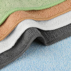 Bulk Microfiber Towels 100 or 200 Pack – Super Absorbent & Soft, 9.8×9.8 Inch – Multi-Purpose Washcloths for Bathroom, Hotel, Spa & Gym, Pure or Stripe, Random Color