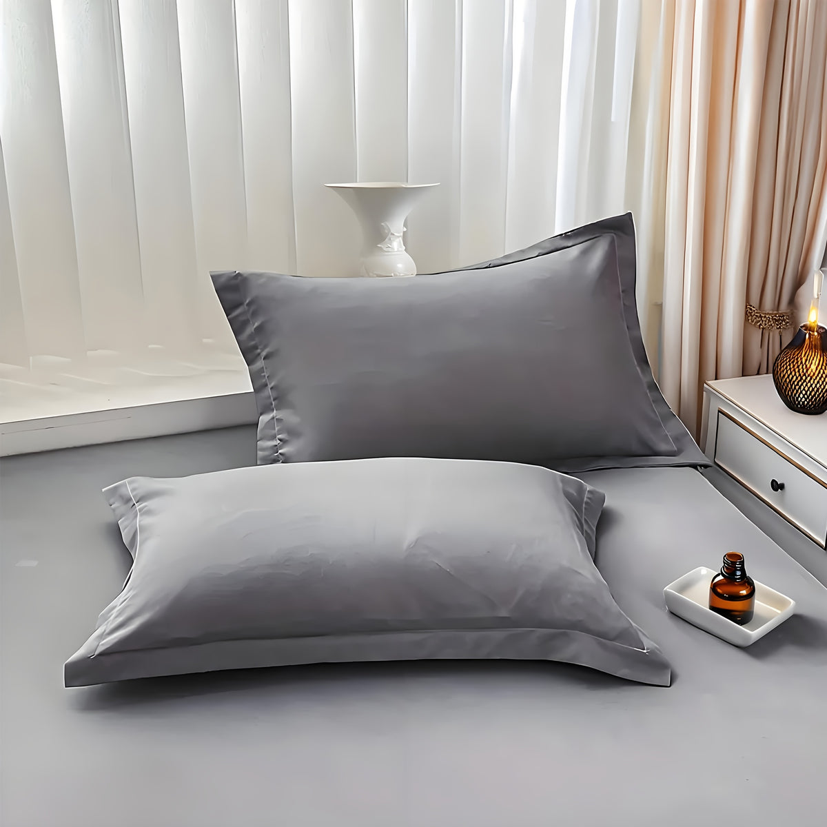 Fitted Sheet Set 3 Piece Solid Color – Soft Breathable 14" Deep Pocket Bed Sheet with 1 or 2 Pillowcases, All Season Machine Washable Bedding, Great Gift for Any Bedroom