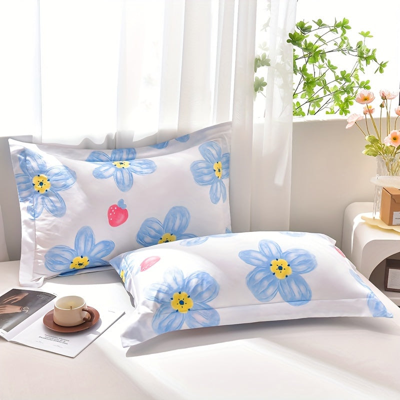 Summer Cooling Quilt Set 3 Piece Thin Quilt 2 Pillowcases Floral Embossed Skin Friendly Soft All Season Comforter - Twin Full Queen King Hotel Bedroom