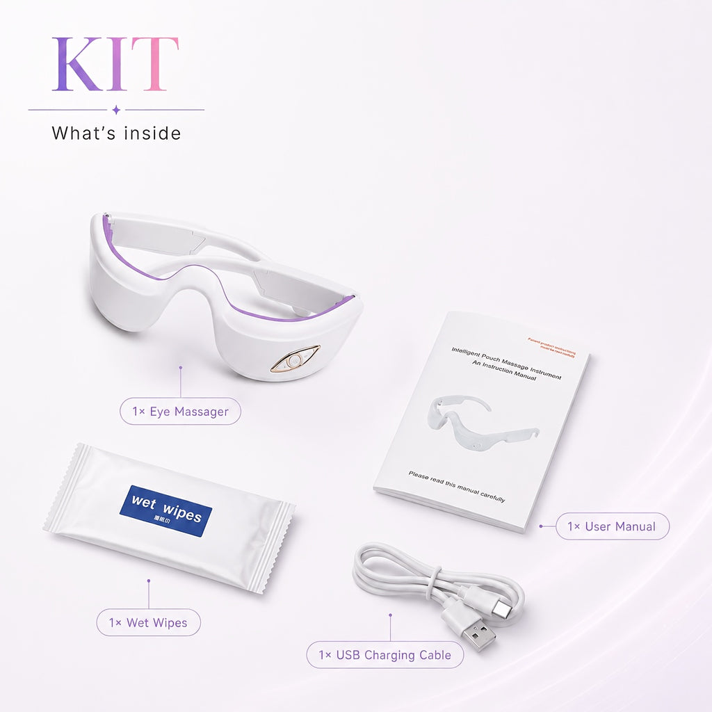 FDA Cleared EMS Microcurrent Eye & Facial Massager for Skin Lifting, Firming & Anti-Aging, Low-Frequency Electrical Stimulation Device for Eye Puffiness, Dark Circles & Fatigue Relief, Pain-Free Home Use for Women & Men