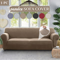 Thickened Jacquard Spandex Sofa Cover Elastic Stretch Slipcover Pet Friendly All Season Non-Slip Removable Washable Armchair Loveseat 1 2 3 Seater Couch Protector