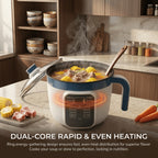 Electric Rice Cooker 6-Cup 6-in-1 with Auto Keep-Warm, 6 Cooking Modes – Rice, Soup, Pasta, Steak & More, Optional Steaming Rack